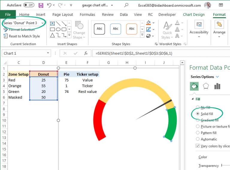 How To Create Gauge Chart In Excel Step By Step Guide 1430