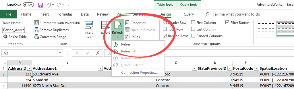 excel-manually-refresh