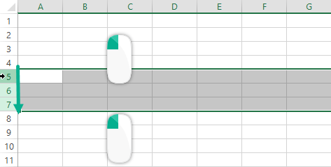 multiple rows selection