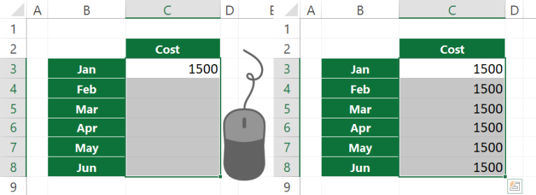 Excel Fill Down Filtered List