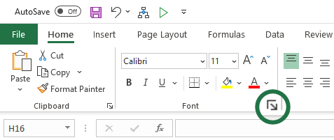 Open the Format Cells dialog box using the Ctrl + 1 