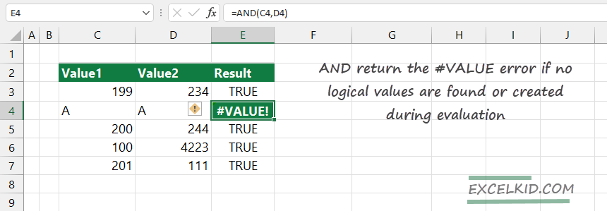 and return value error