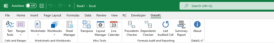 dataxl add-in