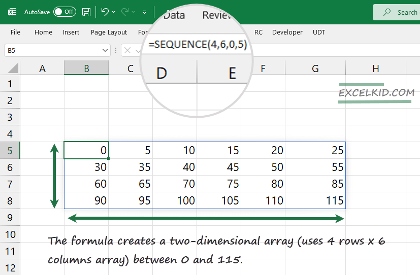 How To Use The Excel SEQUENCE Function Quick Guide ExcelKid