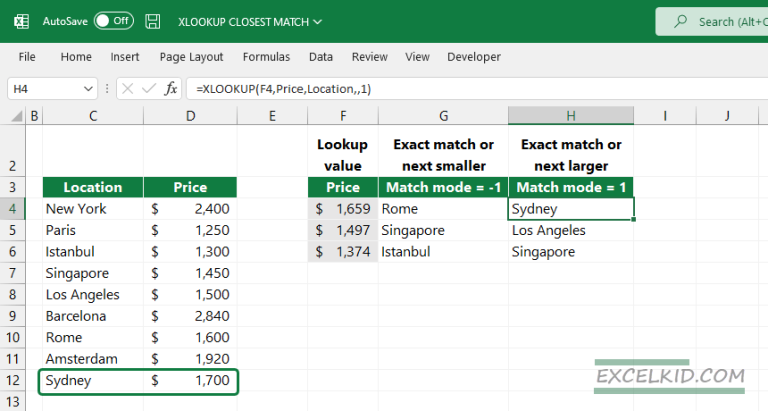 how-to-find-the-closest-match-in-excel-tutorial