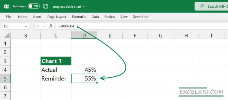 create-progress-circle-chart-in-excel-quick-guide-excelkid