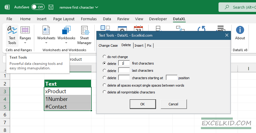 excel text tools add-in
