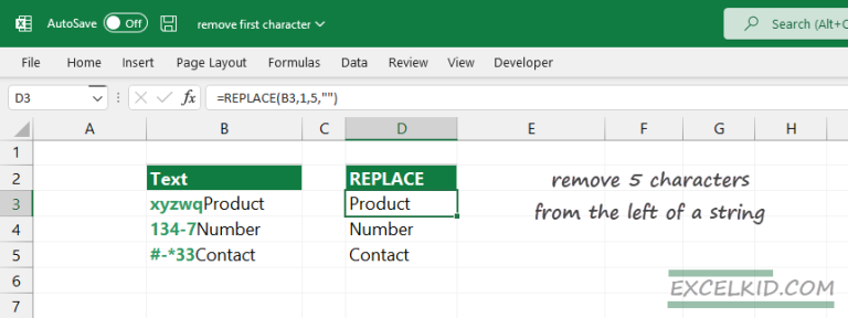 Excel Get First Character In Cell