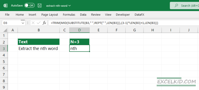 how-to-extract-the-nth-word-from-a-text-string-excelkid