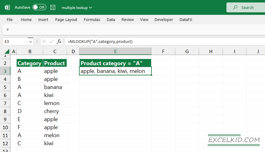 get multiple lookup values in a single cell comma separated list