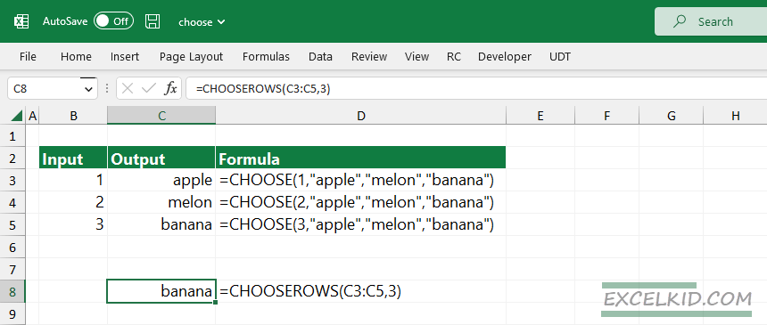 choose-rows-function