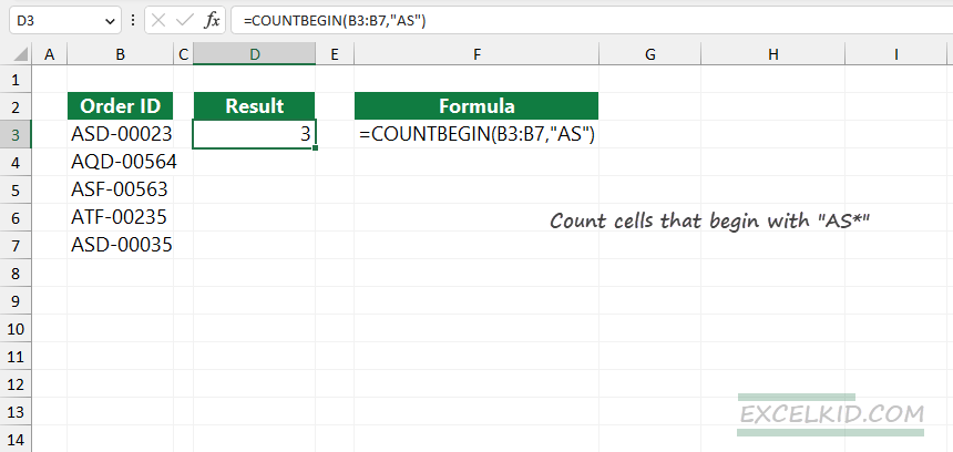 count cells that begin with specific text