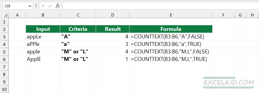 count multiple substrings