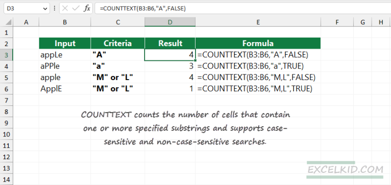 how-to-use-the-excel-counttext-function-excelkid