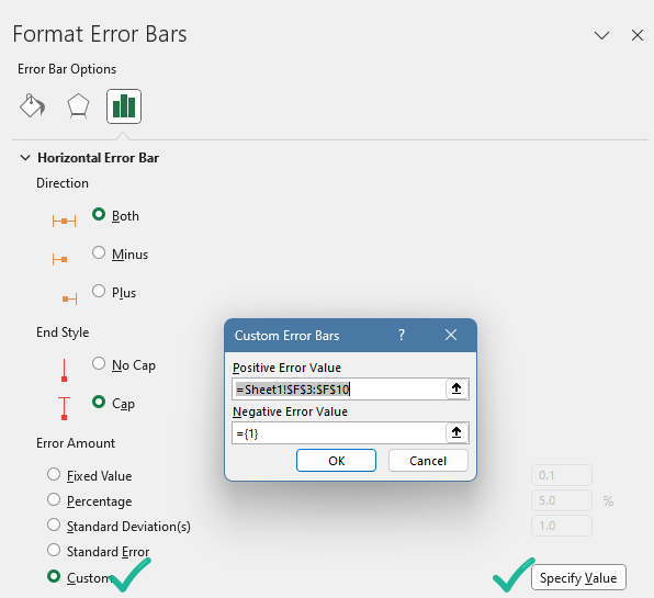 Formatting Error Bars